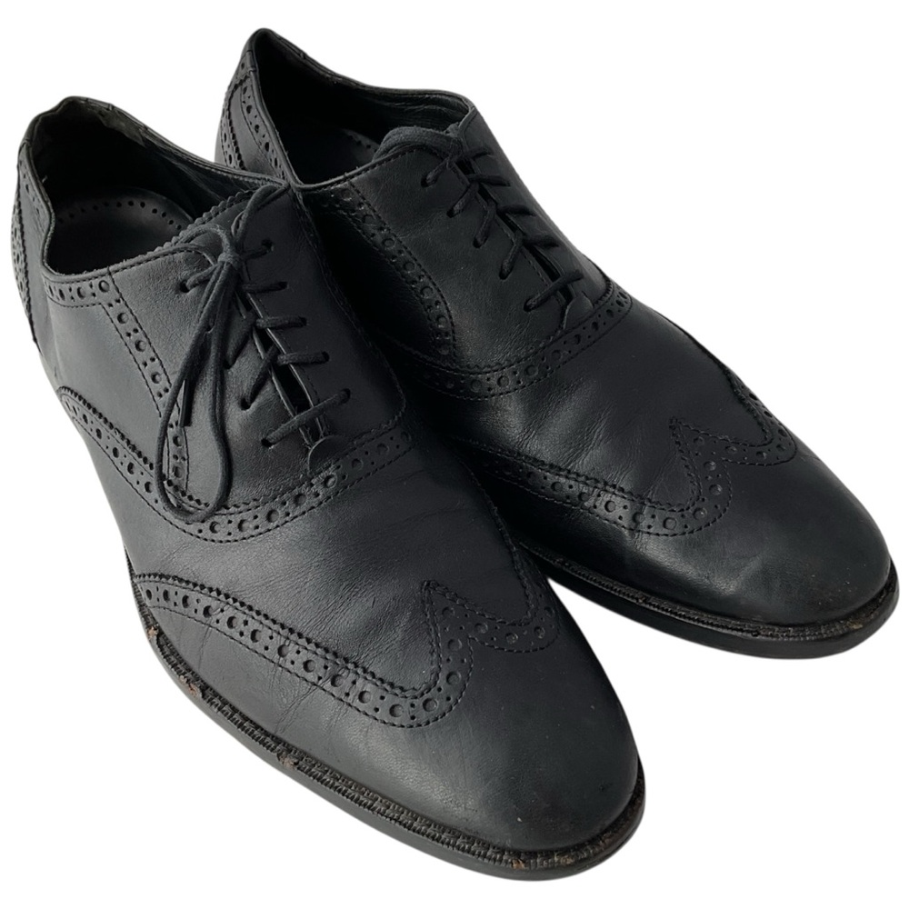 Cole Haan Air Madison C10145 Black Leather Wingtip Lace-Up Oxford Men’s Size 11M